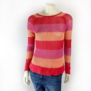525 America knitted colorful stripped sweater size M